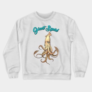 Giant Squid Anatomy Illustration Crewneck Sweatshirt